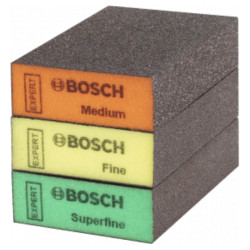SET 3 EPONGES ABRASIVES PROFILES 69X97X26MM