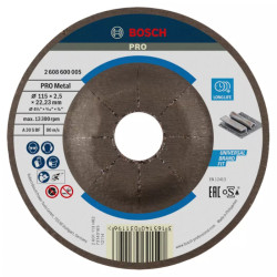 DISQUE TRONCON 115X2,5 METAL  2608 600005