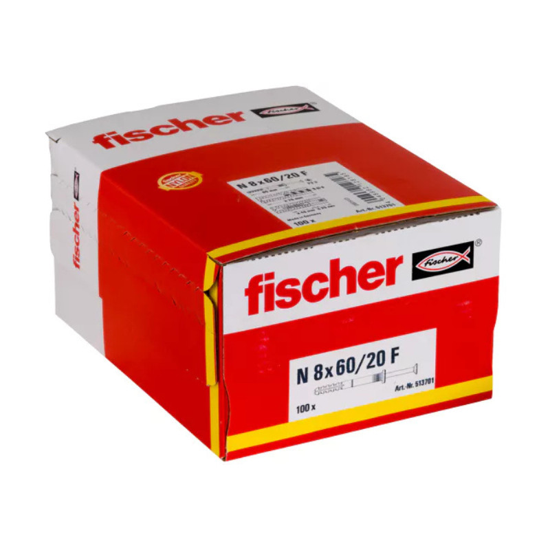 CHEV CLOU FISCHER N 8X60/20 F    82107-8*60 (X100)