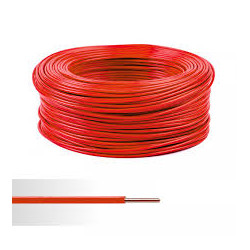FIL RIGIDE 100M H07VVU 1,5MM2 ROUGE                          03210074