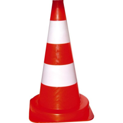 BALISE DE CHANTIER 50CM 1,1KG 2 BANDES  13083