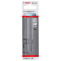 FORET HSS-R 1.0X12X34MM 2608 596783    2608 577153   3165140906623