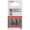 SET 3 EMBOUTS EXTRA DUR PLATS 0,6/0,8/1,2 25MM