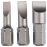 SET 3 EMBOUTS EXTRA DUR PLATS 0,6/0,8/1,2 25MM