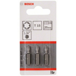 EMBOUT EXTRA DUR T15X25MM JEU DE 3