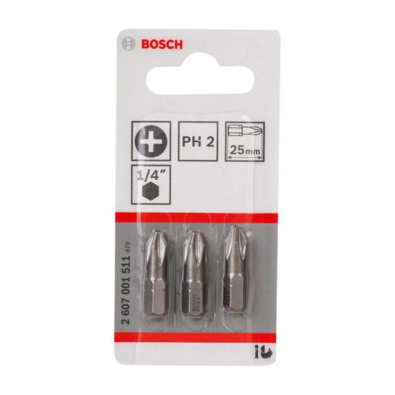 EMBOUT EXTRA DUR PH2X25MM JEU DE 3