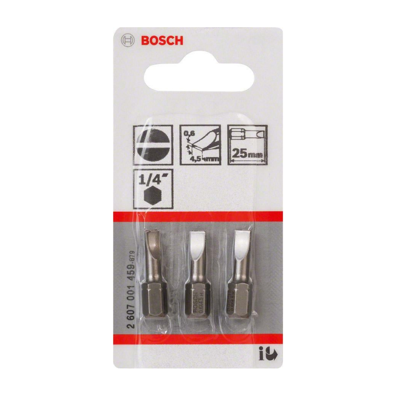 EMBOUT EXTRA DUR S0,6X4,5X25MM JEU DE 3
