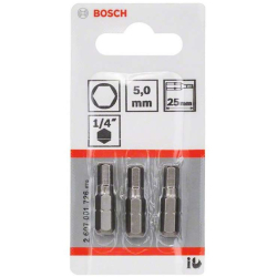 EMBOUTS XH 6 PANS 5,0MM 25 (3)    2607 001726