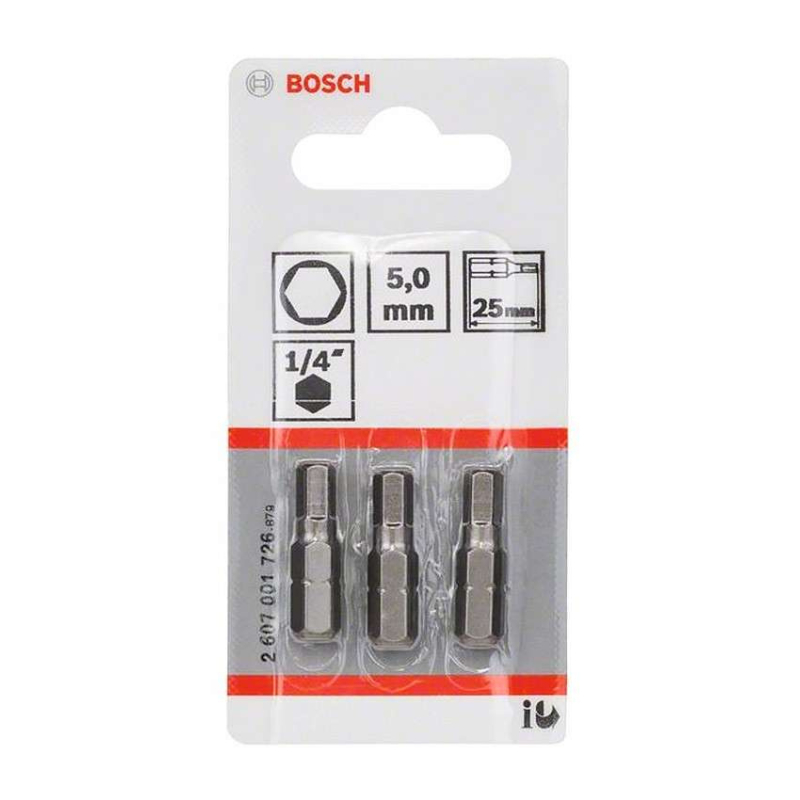 EMBOUTS XH 6 PANS 5,0MM 25 (3)    2607 001726