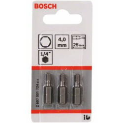 EMBOUTS XH 6 PANS 4,0MM 25 (3)    2607 001724