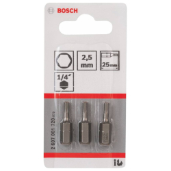 EMBOUTS XH 6 PANS 2,5MM 25 (3)    2607 001720