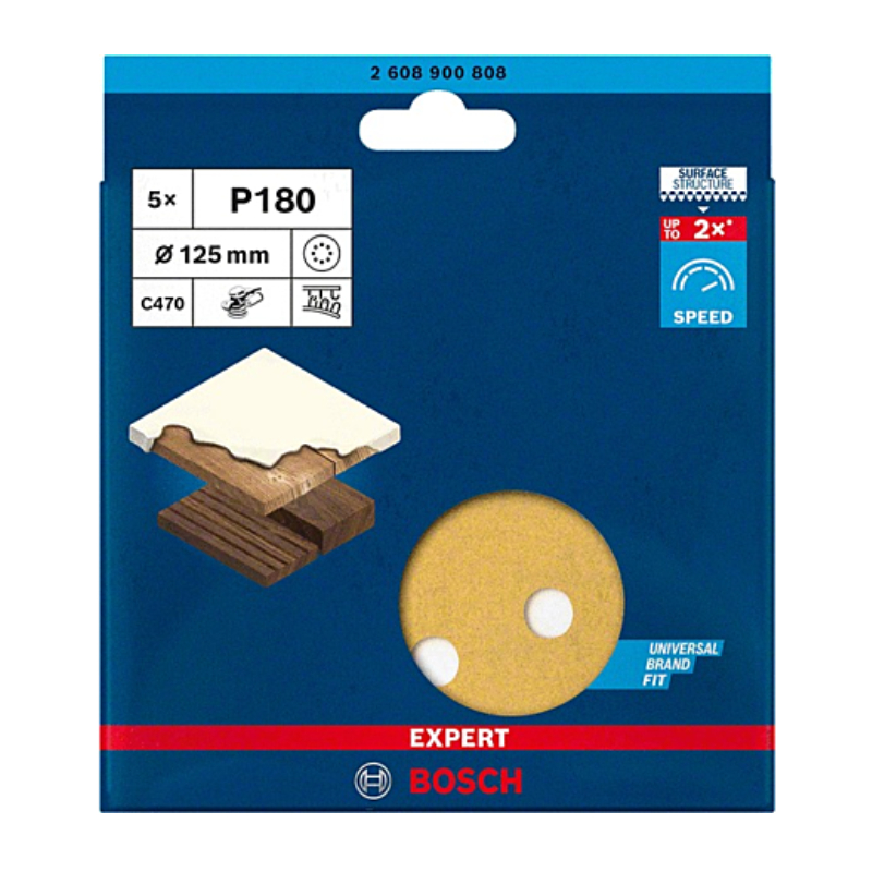 ABRASIF D.125 PEX125AE GRAIN 180  2608605644   2608 605072