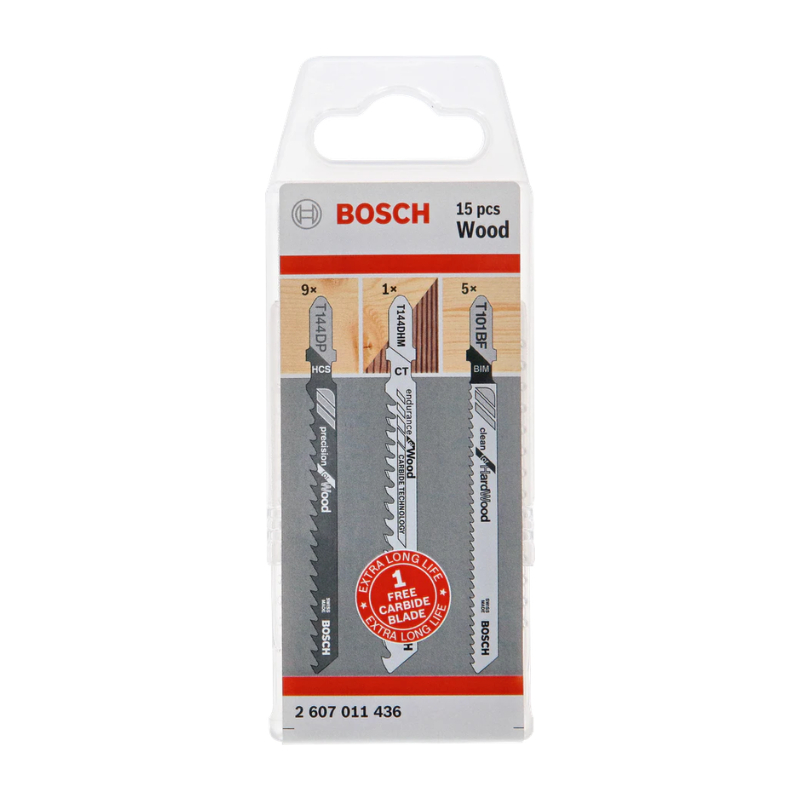 COFFRET 15 LAMES SCIE SAUTEUSE BOIS