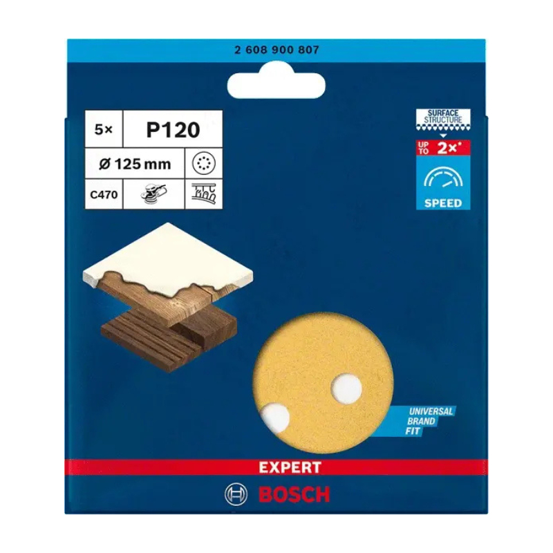 ABRASIF D.125 PEX125AE GRAIN 120  2608605643   2608 605071