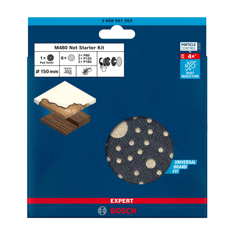 KIT 6 ABRASIFS D150 + COUSSIN INTERMEDIAIRE