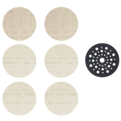 KIT 6 ABRASIFS D125 + COUSSIN INTERMEDIAIRE