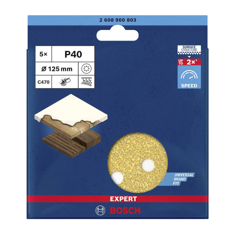 ABRASIF D.125 PEX125AE GRAIN  40  2608605640   2608 605067