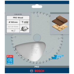LAME SCIE CIRCULAIRE 160X16 18D   2608 640785