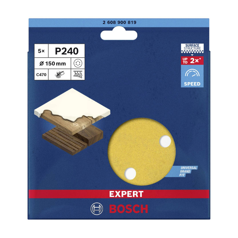 ABRASIF GEX150ACE GRAIN 240  (5)  2608605722   2608 605091