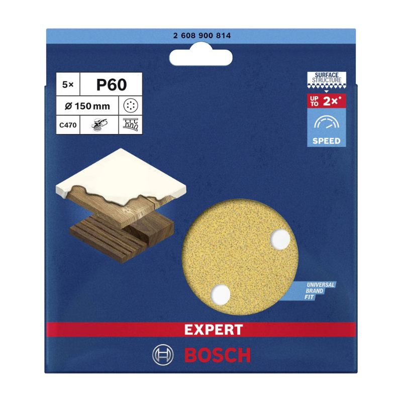 ABRASIF GEX150ACE GRAIN  60  (5)  2608605717   2608 605086