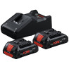PACK 2ACCUS PROCORE 18V 4.0AH + CHARG.1600 A01BA3 305753