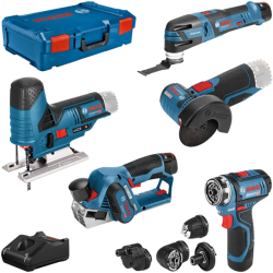 KIT 5 OUTILS 12V GSR/GOP/GHO/GWS/GST
