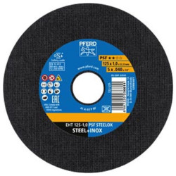 DISQUE TRONC. INOX PSF 125-1MM 125MM 37469-125-1