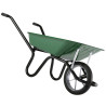 BROUETTE VERTE 100L ROUE PLEINE       22643-P