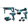 ENS DE 4 MACHINES 18V 5AH (DGA504/DDF482/DHR241/DTD153) 18VMA   304303