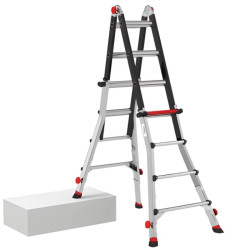 ECHELLE PLIABLE ARTICULEE FLEX'UP 4X4 PIEDS REGLABLES