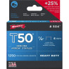 AGRAFES POUR  T50 1/4"   6 MM  (1250)    300520-6