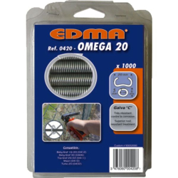 AGRAFES OMEGA 20 GALVA (200 )         0425
