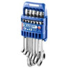 E111106   JEU DE 12 CLES MIXTES A CLIQUET SUR RACK E111106