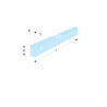 309BM.40   NIVEAUX TUBULAIRE MAGNETIQUE LONGUEUR 40 CM