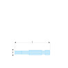 EX.625     EMBOUT 1/4 TORX 25 LONG 70 MM