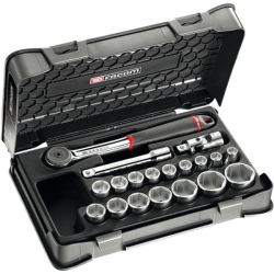 S.161-2P6PB COFFRET DOUILLES 1/2' 6 PANS    304373