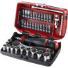 R2NANOPB   COFFRET CLIQUET + DOUILLES 1/4' 6 PANS    300359