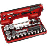 S.161DBOX1PB COFFRET CLIQUET + DOUILLES 1/2' 6 PANS 21PCS 304925