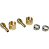 KIT 2 RACCORDS TETINE D.6.3 + 2 ECROUS 3/8G  963R    32156
