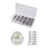 COFFRET ASSORTIMENT ECROUS BORGNE INOX M3-M10 150PCS 970.0460