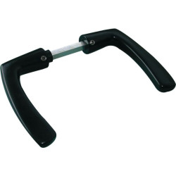 BEQUILLE DOUBLE PORTALIS NOIRE 7X110 1PORTEE P  106866P