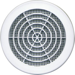 GRILLE  CONCENTRIQU DIA 80 BLANC A/M